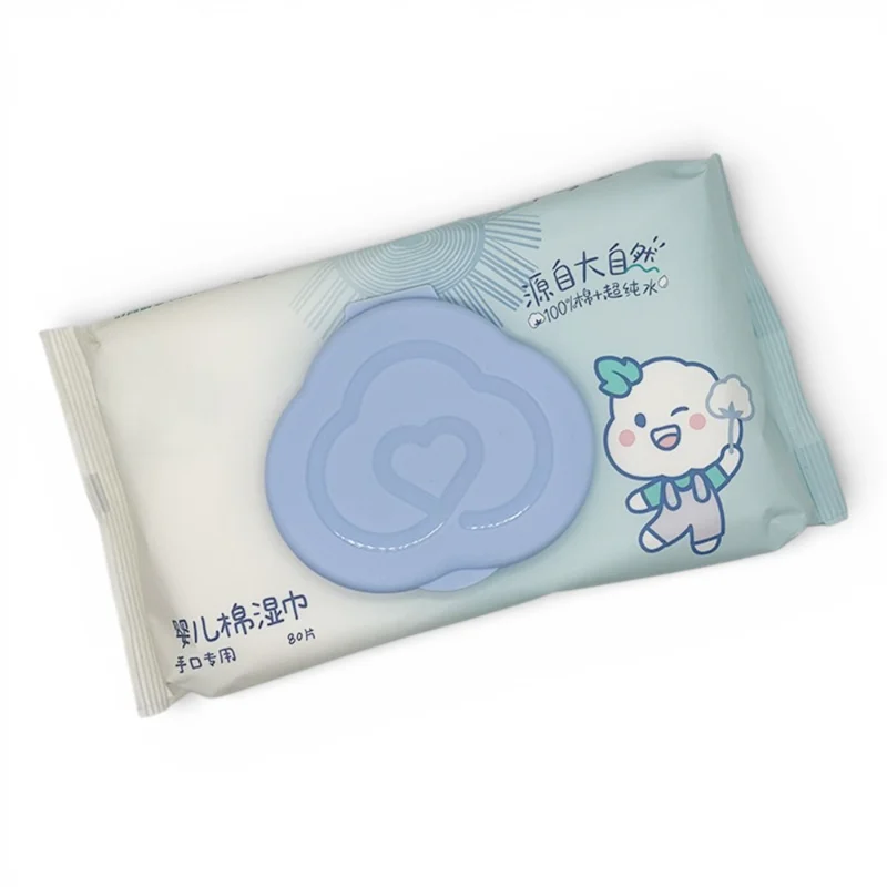 OEM/ODM Pure Water Baby Wipes, 80 Sheets, Soft and Tough, Not Easily Tearable
